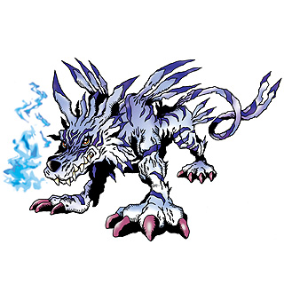 Garurumon official artwork